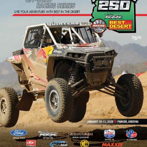 tensor tire parker 250 race program cover image