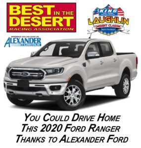 ford ranger giveaway best in the desert laughlin desert classic