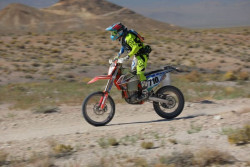 Expert Motorcycle O-40 racer competing in bitd off-road race