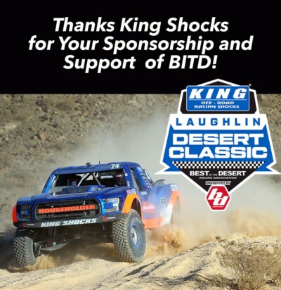 King Shocks Title Sponsors Laughlin Desert Classic